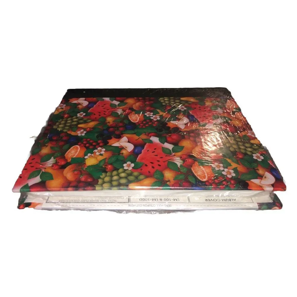 Photo Album‎ Pioneer Vintage 1998 100 Fast-Stick Pages Magnetic Fruit Print NEW